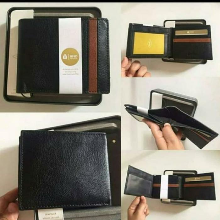 fossil men wallet with tinbox