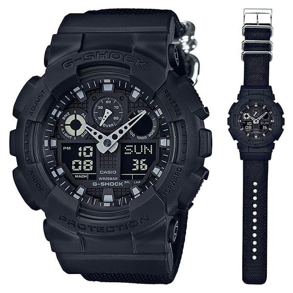 Casio G-Shock GA-100BBN-1A / Gshock GA100BBN-1A Original & Garansi