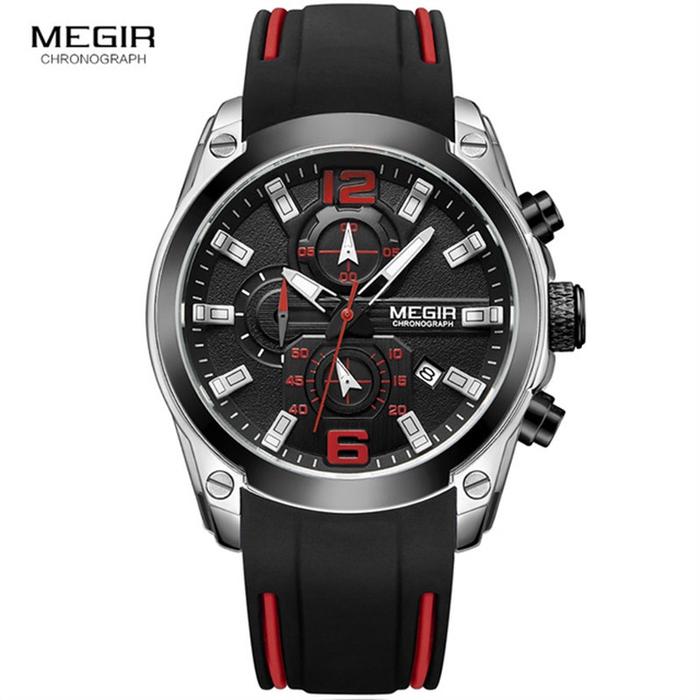 Watch MEGIR 2063 Jam Tangan Pria /Jam Tangan Nyala Malam/ Calendar