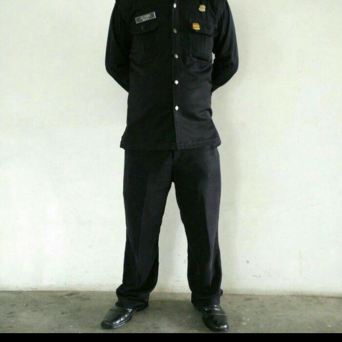 Seragam Satpam / Body Guard / Security / Safari Hitam uk. jumbo