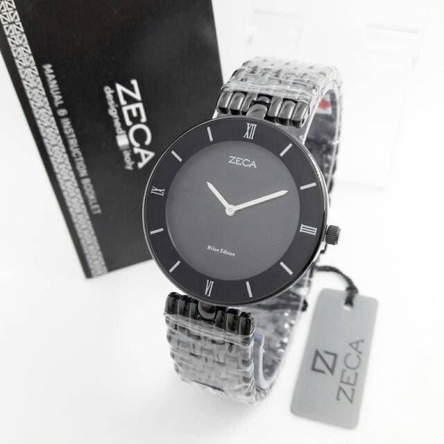jam tangan wanita ZECA 1002 LG Full black original