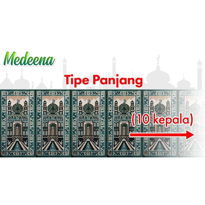Karpet Sajadah Mesjid 570 x 105 cm BCF MEDEENA PANJANG 10 ORANG