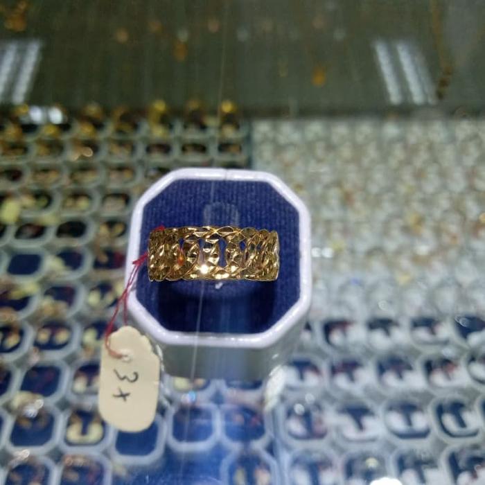 cincin emas setengah rantai