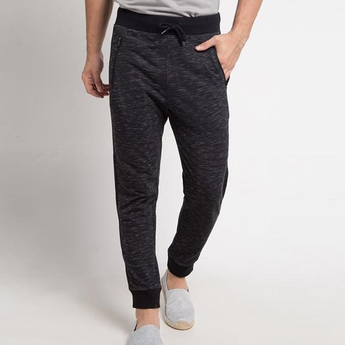 Celana No Fear Regular Fit Jogger Pants Black Grey Marley ORIGINAL