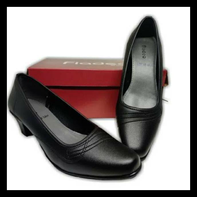 Promo Fladeo-Sepatu Wanita Pantofel/Sepatu Wedges Hitam/Pantofel