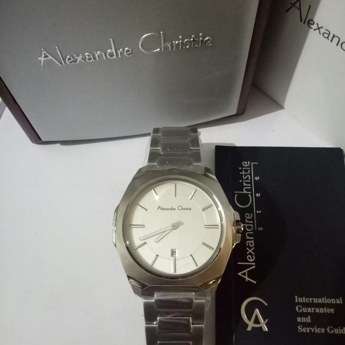 Jam Tangan Analog Pria Alexandre Christie AC 8611 MD All Silver