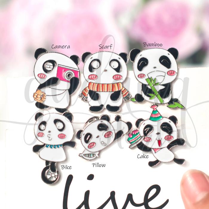 Pin Panda Camera Cake Pillow Bamboo Bros Tas Lucu Unik GH 208223