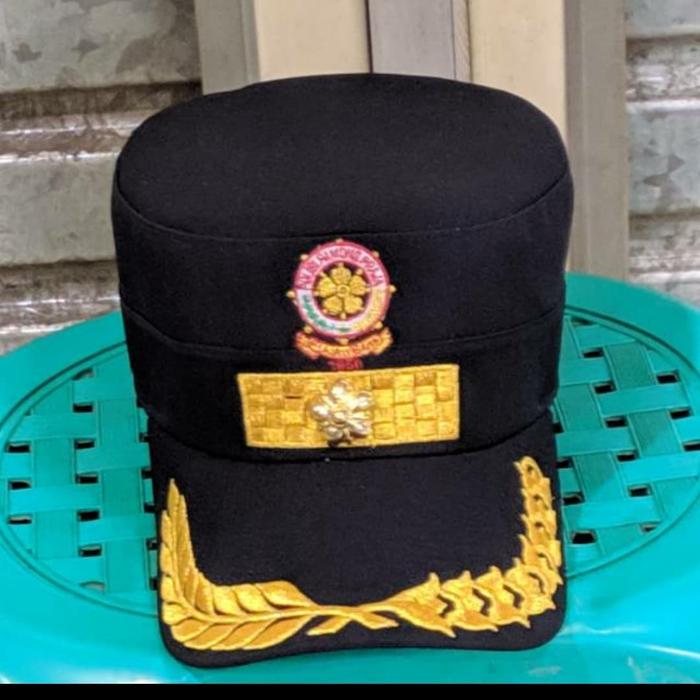 TOPI POL PP KOMANDO HITAM 3D