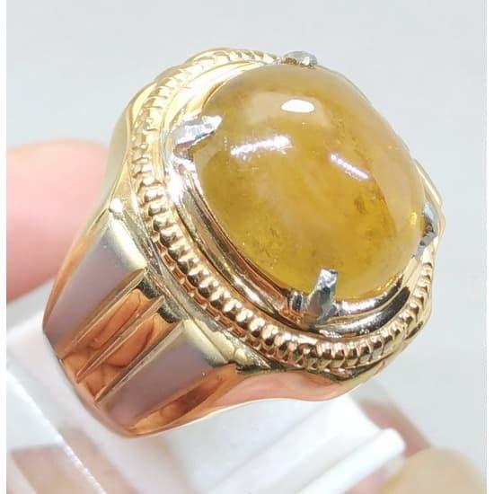 Batu Akik Yellow Safir Yakut Kuning Asli
