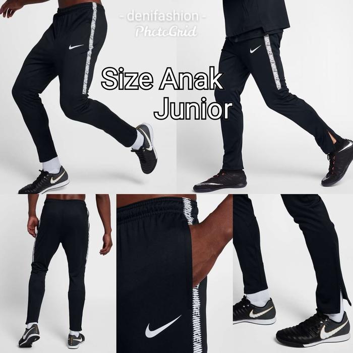 Celana Training Anak 7-9 Tahun Hitam Polos Original Nike Celana Panjang Anak Size.S