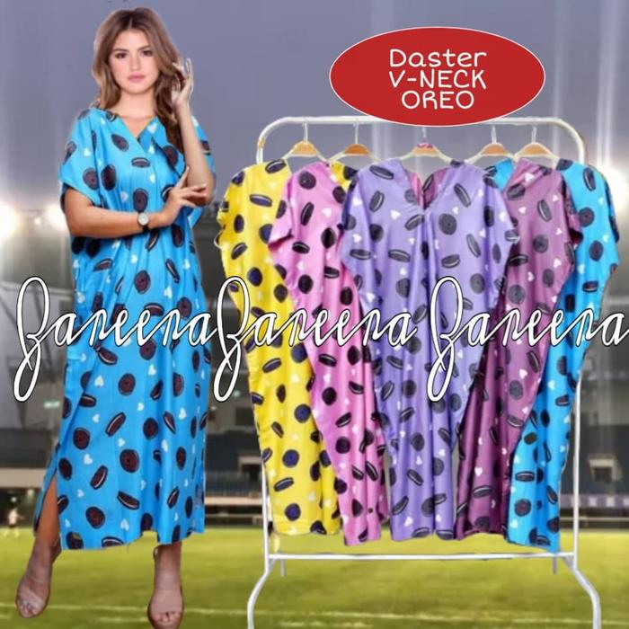 DASTER VNECK OREO/DRESS/LEHER V/TRENDY/BUMIL/JUMBO/MAMA/BISKUIT BULAT