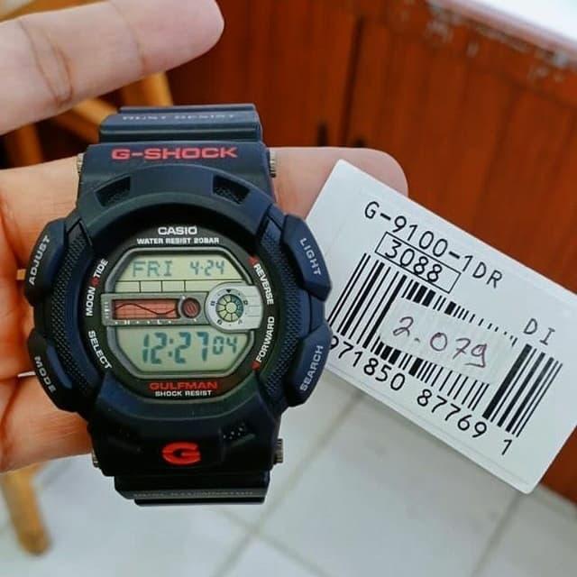 CASIO G-SHOCK GULFMAN G-9100-1DR ORIGINAL GARANSI RESMI CASIO GAP 2TH