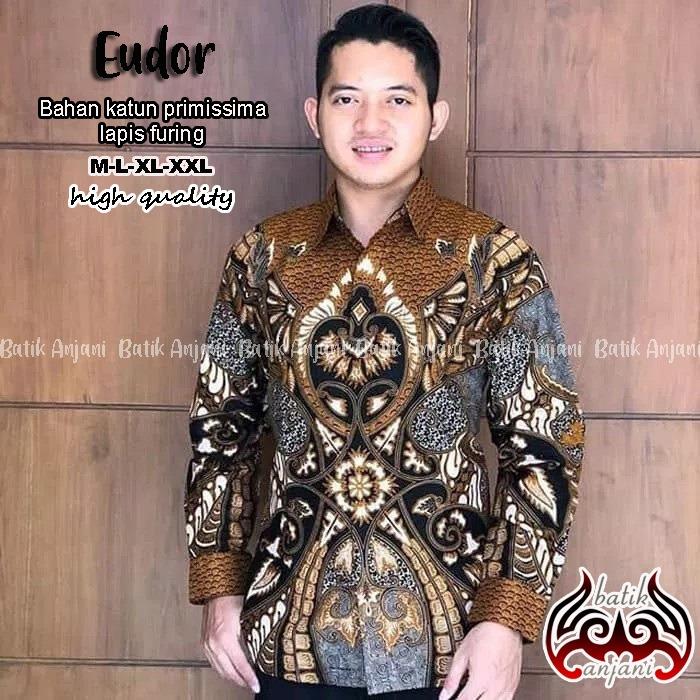 Eudor Kemeja Batik Pria Lengan Panjang by Batik Anjani