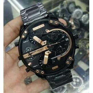 Diesel DZ7313 Chronograph Black Rose Gold pria
