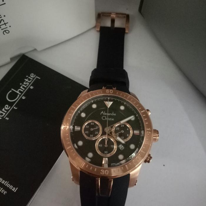 JAM TANGAN ANALOG CHRONOGRAPH PRIA ALEXANDRE CHRISTIE SERI 6533 MC