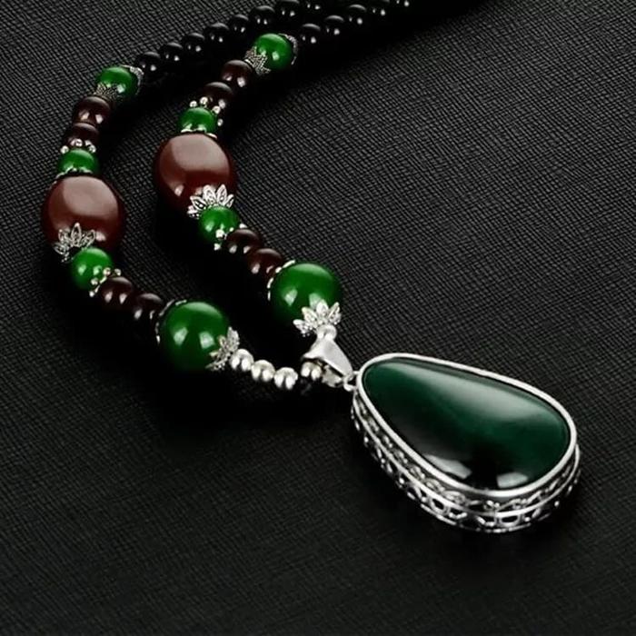 kalung Asli Giok Cina 100% Asli