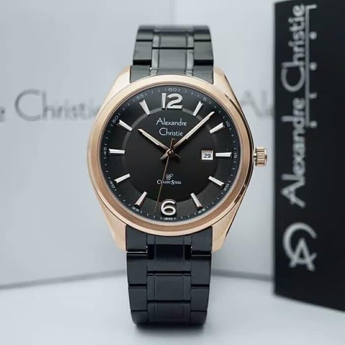 Alexandre Christie AC 8583 / AC 8583MD Black RoseGold Original&Garansi