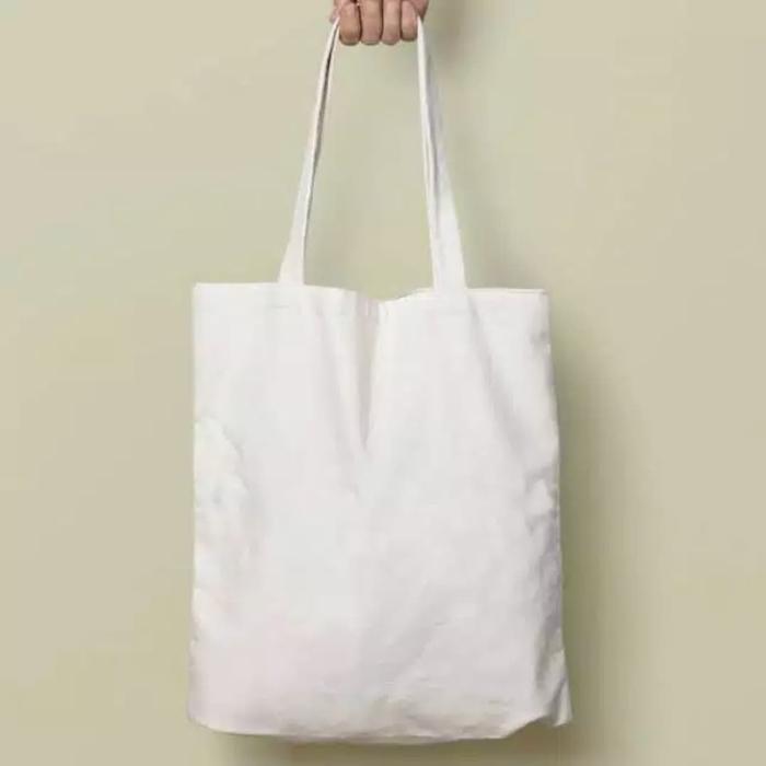 Tas Souvenir Goodiebag Totebag Blacu Resleting Polos Besar 40x50 Berkualitas Awet Ramah Lingkungan B