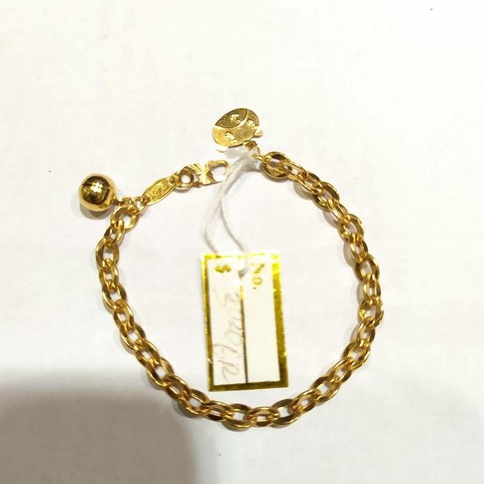 Gelang Anak Nori + Panda Bear Emas Kuning 700