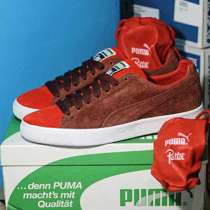 PUMA CLYDE X PATTA II AMSTERDAM ORIGINAL CASUALS SNEAKERS BNIB RESMI