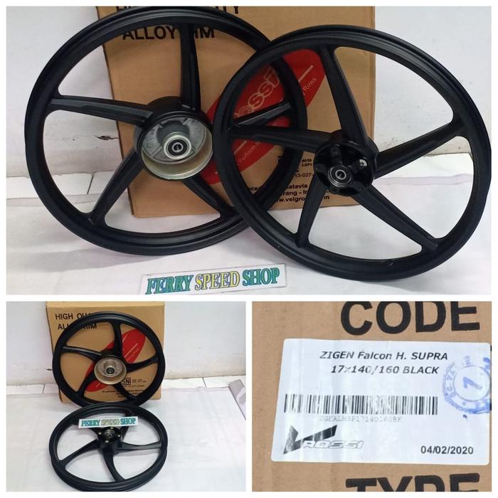 Velg Racing V rossi Falcon 140-17 & 160-17 Supra x 110 & Supra fit lama / Pelek Rossi Supra x 110 &
