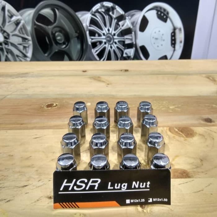 Lug Nut HSR Baut Mur 19 drat 1,25 Untuk Velg Mobil Racing dan Standar