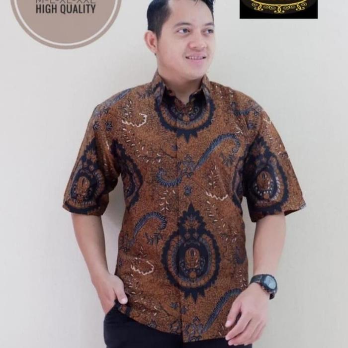 kemeja batik lengan pendek gurdo wijoyo full furing