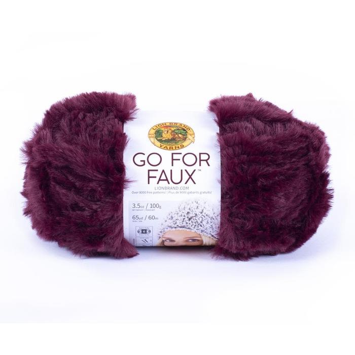 Lion Brand go for faux Red Panda