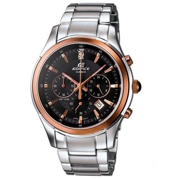 JAM TANGAN PRIA CASIO EDIFICE ORIGINAL ANALOG PERAK STAINLESS EF-530P-1A EDIFICE EF 530P 1A EDIFICE