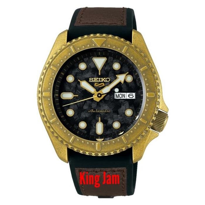 Jam Tangan Pria Seiko 5 Sports SRPE80K1 Original Brown