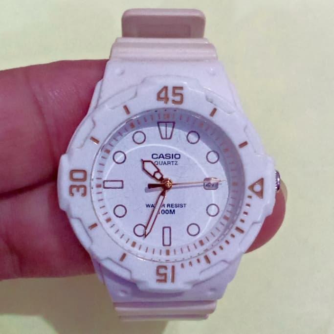 jam Casio Putih cewek second original
