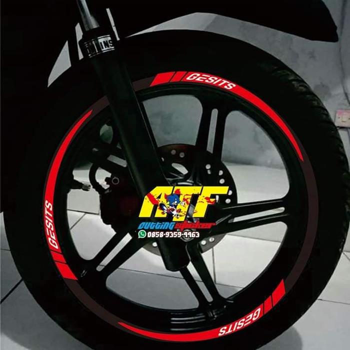 sticker velg motor gesits