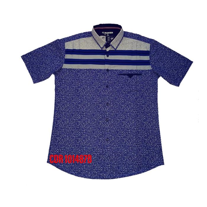 Kemeja Casual Pria Slim Fit Lengan Pendek Claudior 101487