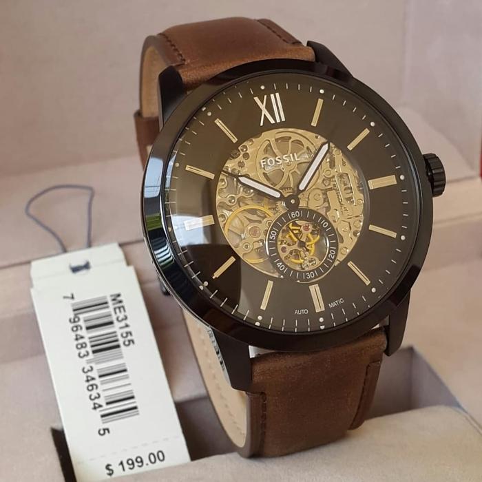 Jam Pria Fossil Original BM ME 3155 3154 3153 Automatic Machine 4.8cm