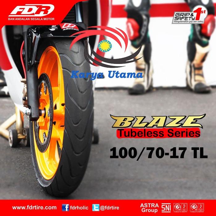 Ban Luar Federal FDR 100/70-17 100/70 Ring 17 Tubeless Blaze