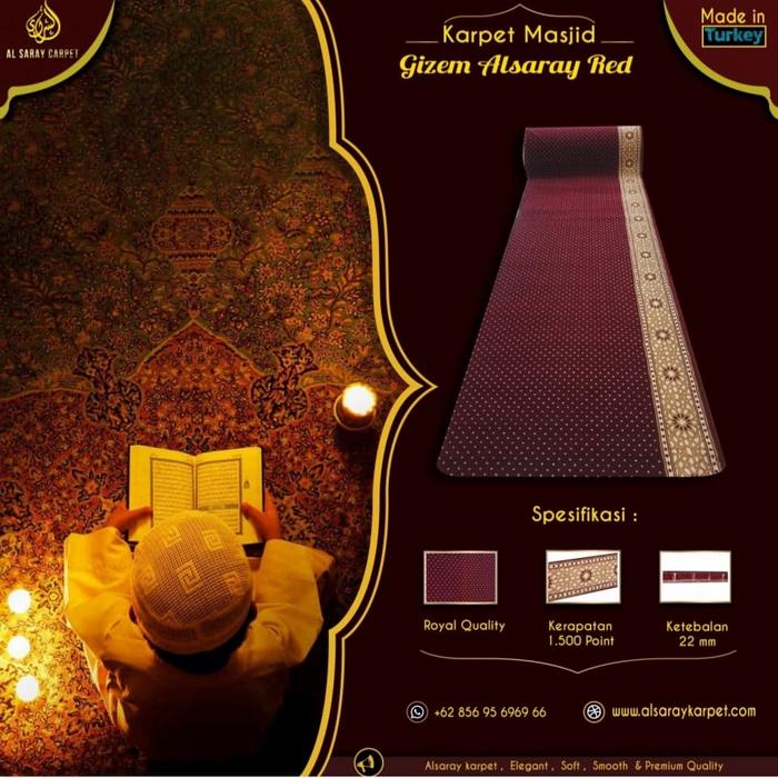 Karpet Masjid Turki Gizem Al Saray 6 Meter