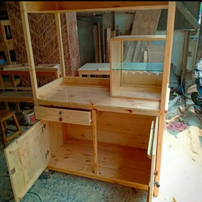 Booth murah / booth jualan makanan / booth resto / booth kayu