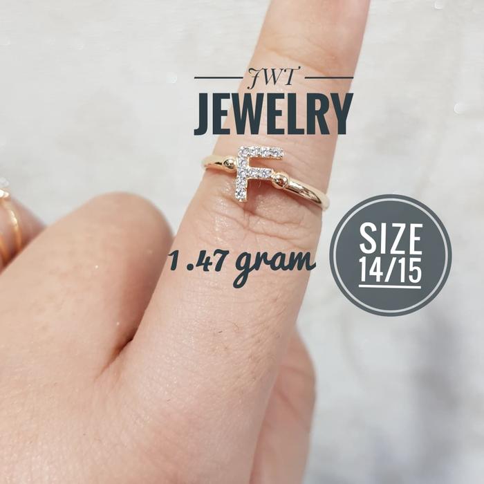 CINCIN EMAS HURUF INITIAL F R N MATA CANTIK SEKALI