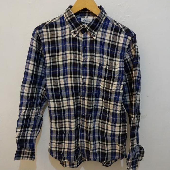 ORIGINAL KEN COLLECTION SIZE L MADE IN CHINA KEMEJA FLANNEL SLIM FIT