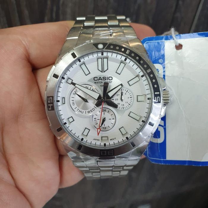 JAM TANGAN PRIA CASIO MTD-1060D-7A ORIGINAL BERGARANSI RESMI