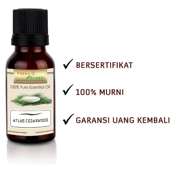 Happy Green Cedarwood Atlas Essential Oil (30 ml) - Minyak Kayu Cedar