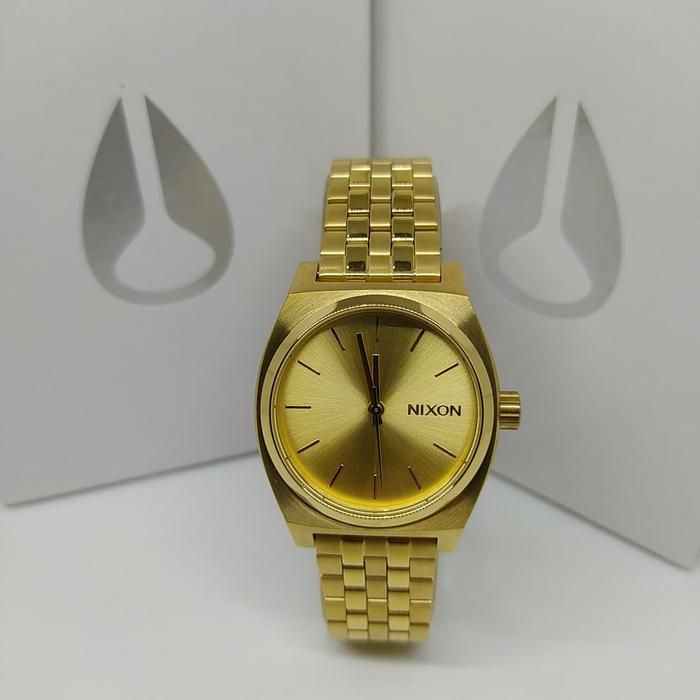 jam tangan wanita NIXON A1130502 Tali besi warna GOLD original r