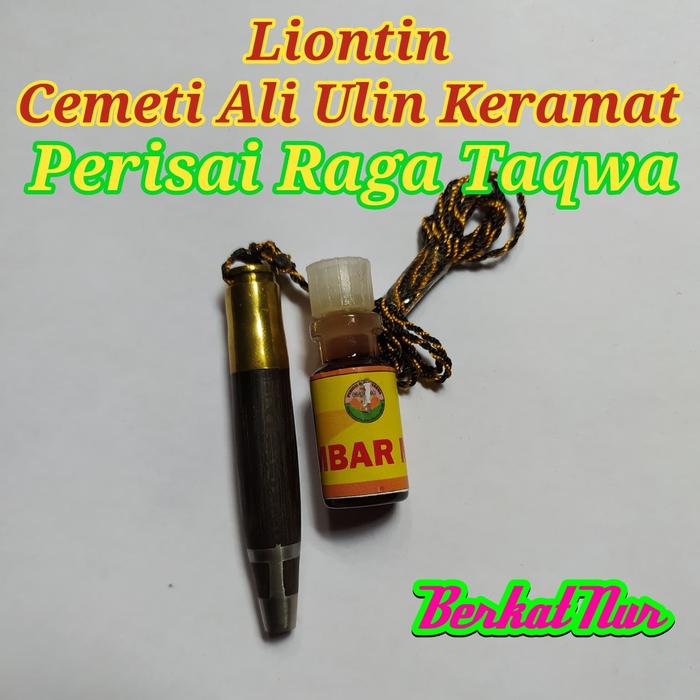 Cemeti Ali Ulin Keramat Liontin Pria dari kayu plus minyak 9 AM
