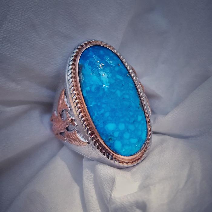 Pirus Persia Natural Royal Turquoise Original Kerman Kherman HQ