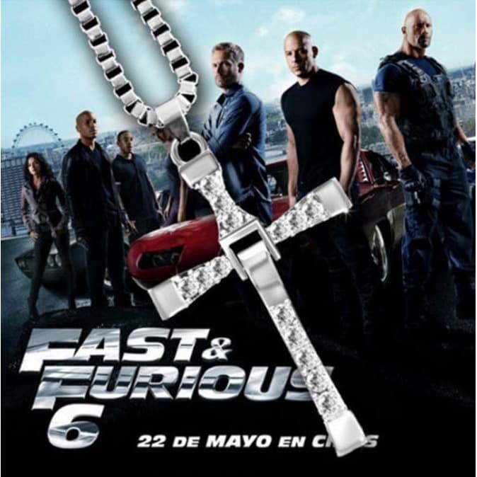 Kalung Liontin Salib Imitasi Vin Diesel Toretto Edisi Fast and Furious