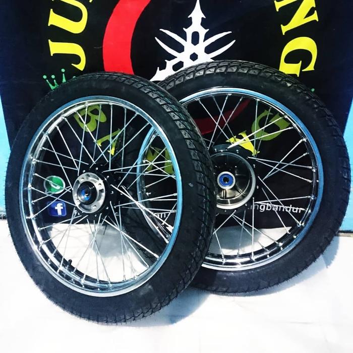 velg rx king original rim ring 18 baru full set ban tinggal pasang