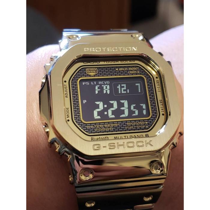 Jam Tangan Brand Casio G-Shock GMW-B 5000 Gold Original BM