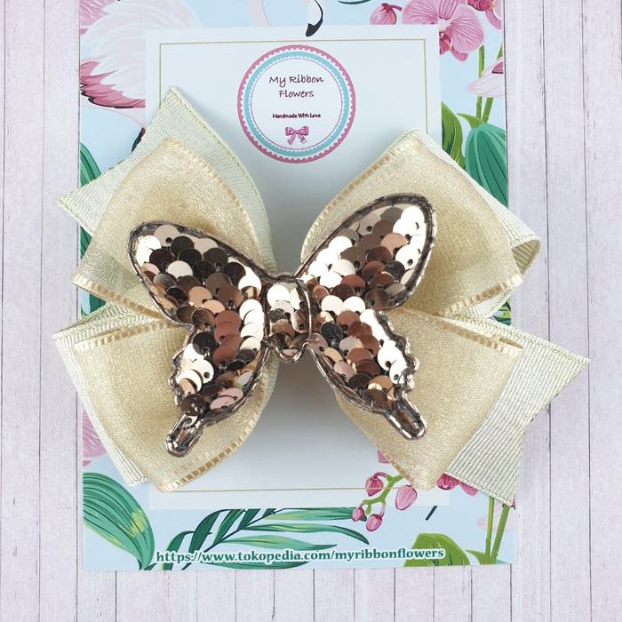 Aksesoris Jepit Rambut Princess Hairpiece Hairclips Gold Cantik Bagus