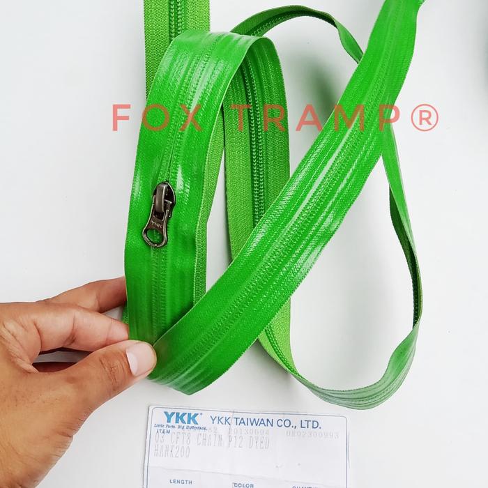 Resleting waterproof ykk original no 5 hanya daun sleting tanpa kepala