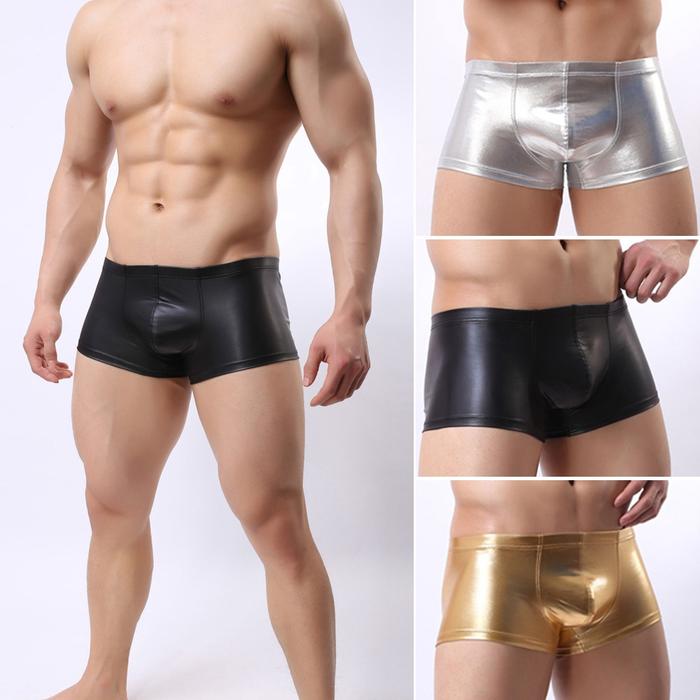 Celana Dalam Boxer Brief Low Rise Bulge untuk Pria